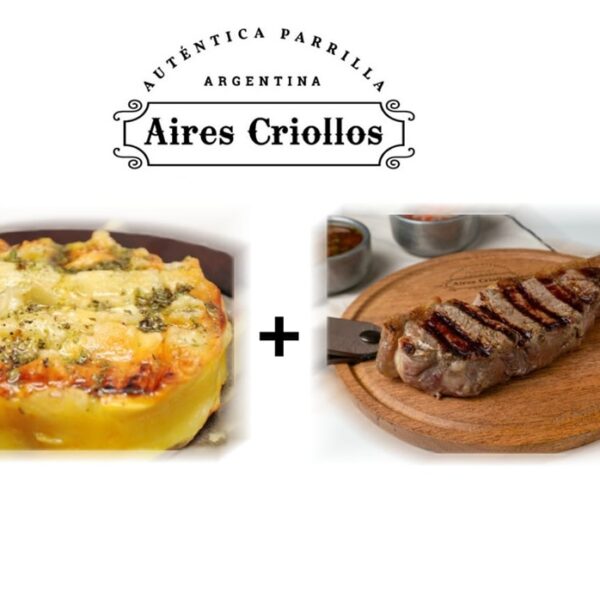 Provoleta especial+ Bife de Chorizo u Ojo de bife con guarnición