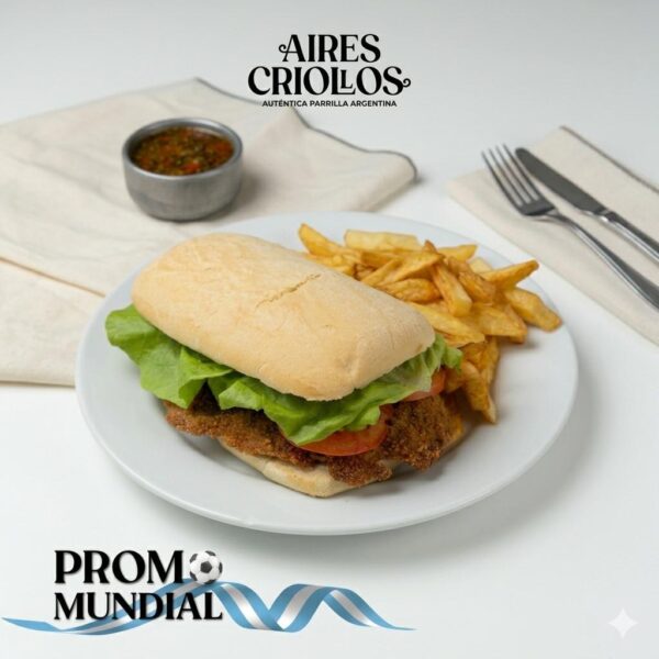 Sándwich Milanesa Con Fritas